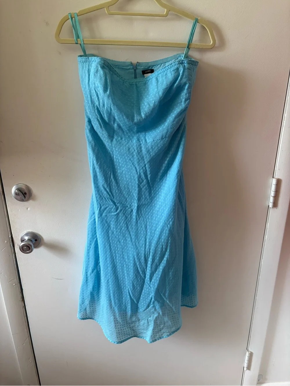 J.Crew Blue Swiss Dot Cotton Sundress | Size 4